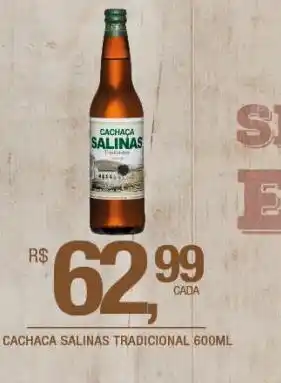 DB Supermercados Cachaça salinas 600ml oferta