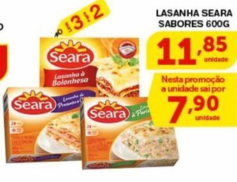 Roldão Lasanha seara 600g oferta