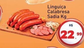 Tonin Superatacado Linguiça calabresa sadia kg oferta