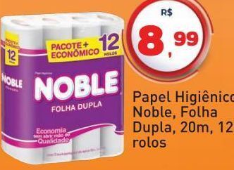 Tonin Superatacado Papel higiênico noble, folha dupla, 20m, 12 rolos oferta