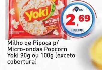Tonin Superatacado Milho de pipoca p/ micro-ondas popcorn yoki 90g ou 100g (exceto cobertura) oferta