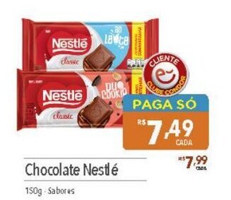 Supermercados Condor Chocolate Nestlé 150g oferta
