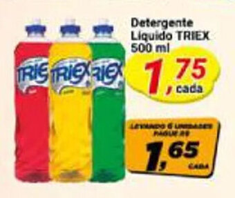 Amarelinha supermercados Detergente Líquido Triex 500ml oferta