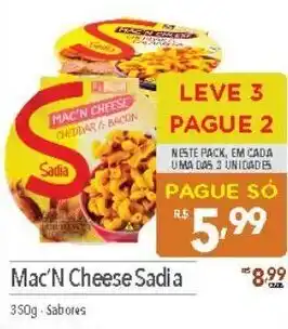 Supermercados Condor Mac'n Cheese Sadia 350g oferta