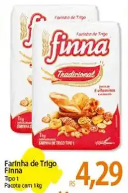 Atacadão Farinha de Trigo Finna 1kg oferta