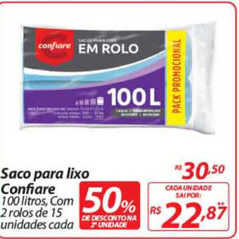 Nacional Saco para lixo Confiare oferta
