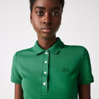Lacoste Polo feminina lacoste em piqué de algodão com stretch oferta