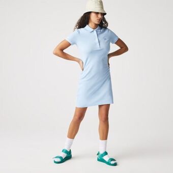 Lacoste Vestido polo feminino em piqué de algodão com stretch oferta