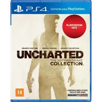 Jogo ps4 uncharted: the nathan drake collection, sony playstation