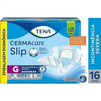 Fralda geriátrica tena slip dermacare g 16 unidades