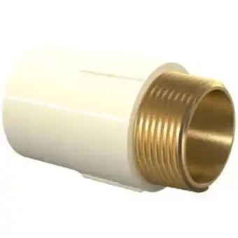 Conector macho cpvc tigre aquatherm, 22 x 1/2”, bege - 22.85.062.8