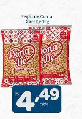 Feijão De Corda Dona Dê 1kg