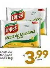 Fécula De Mandioca Lopes 1kg