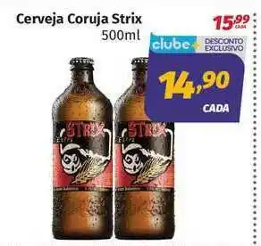 Supermercados Cidade Canção Cerveja Coruja Strix 500ml oferta