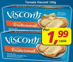 Supermercados Guanabara Torrada Visconti 120g oferta