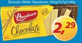 Supermercados Guanabara Biscoito Wafer Bauducco sabores 104g/ 117g/ 140g oferta
