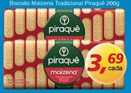 Supermercados Guanabara Biscoito Maizena Tradicional Piraque 200g oferta