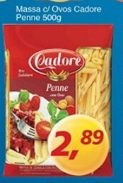 Supermercados Guanabara Massa c/ Ovos Cadore Penne 500g oferta