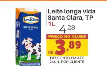Super Nicolini Leite longa vida santa clara, tp oferta