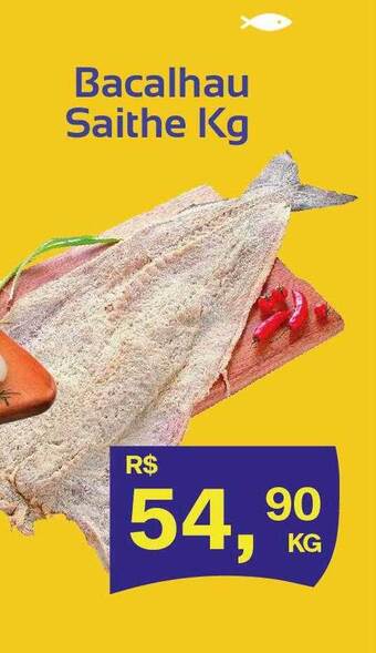 Supermercados Planalto Bacalhau saithe kg oferta