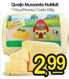 ServBem Queijo mussarela nutrilak peça-pedaço cada oferta