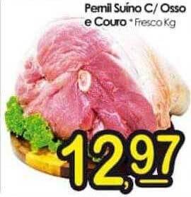 Pernil suíno c-osso e couro