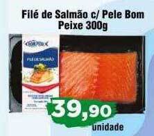 Copercana Filé de salmão c- pele bom peixe oferta