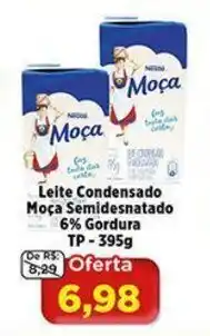 Leite Condensado Moça Semidesnatado 6% Gordura tp 395g
