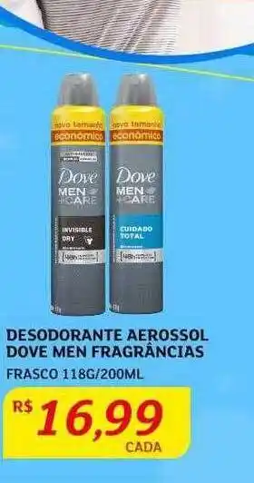 Assaí Atacadista Desodorante aerossol dove men fragrâncias oferta