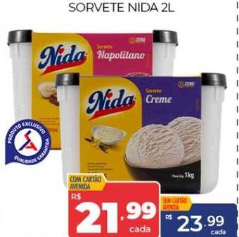 Supermercados Avenida Sorvete nida oferta