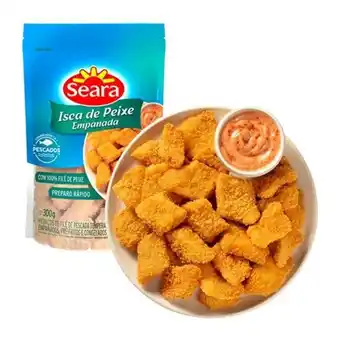 Rede Top Isca de peixe empanada seara 300g oferta