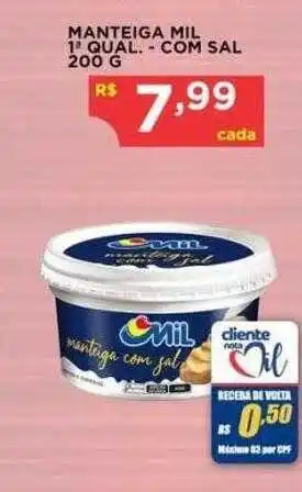 Bramil Supermercados Manteiga mil 1a qual - com sal oferta