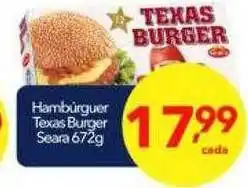 Hambúrguer texas burger seara