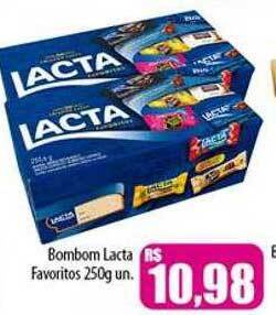 Proença Supermercados Bombom lacta favoritos oferta