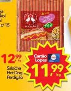 Lopes Supermercados Salsicha hot dog perdigão oferta