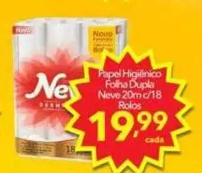 Papel higiênico folha dupla neve