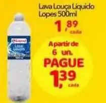 Lopes Supermercados Lava louças líquido lopes oferta