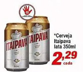 Cerveja Itaipava lata 350ml