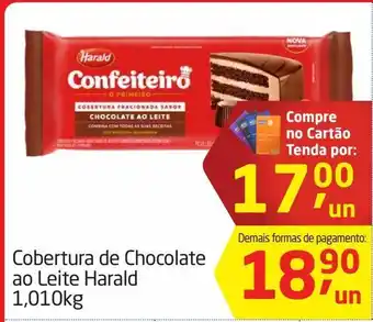 Tenda Atacado Cobertura de chocolate ao leite harald 1.010 kg oferta