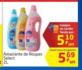 Tenda Atacado Amaciante de roupas select 2l oferta