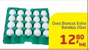 Tenda Atacado Ovos brancos extra bandeja 20un oferta