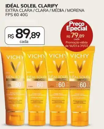 Drogal Idéal soleil clarify vichy 40g oferta