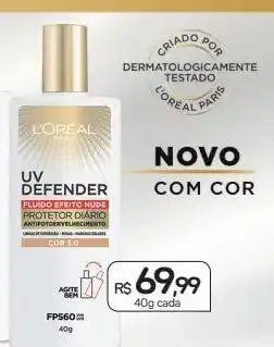 Drogal Protetor diário l'oréal 40g oferta