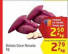 Tenda Atacado Batata doce rosada kg oferta