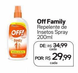 Repelente de insectos off! family 200ml