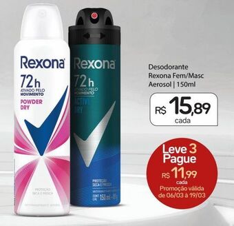 Drogal Desodorante rexona 150ml oferta