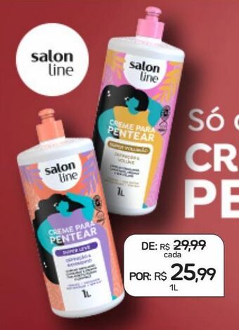 Drogal Creme para pentear salon line 1l oferta
