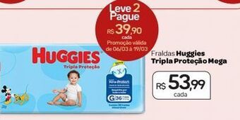 Drogal Fraldas huggies oferta