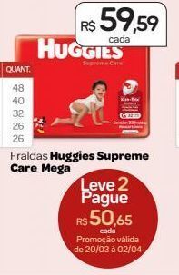 Drogal Fraldas huggies oferta