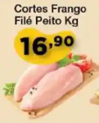 Chama Supermercados Cortes frango Filé Peito 1kg oferta
